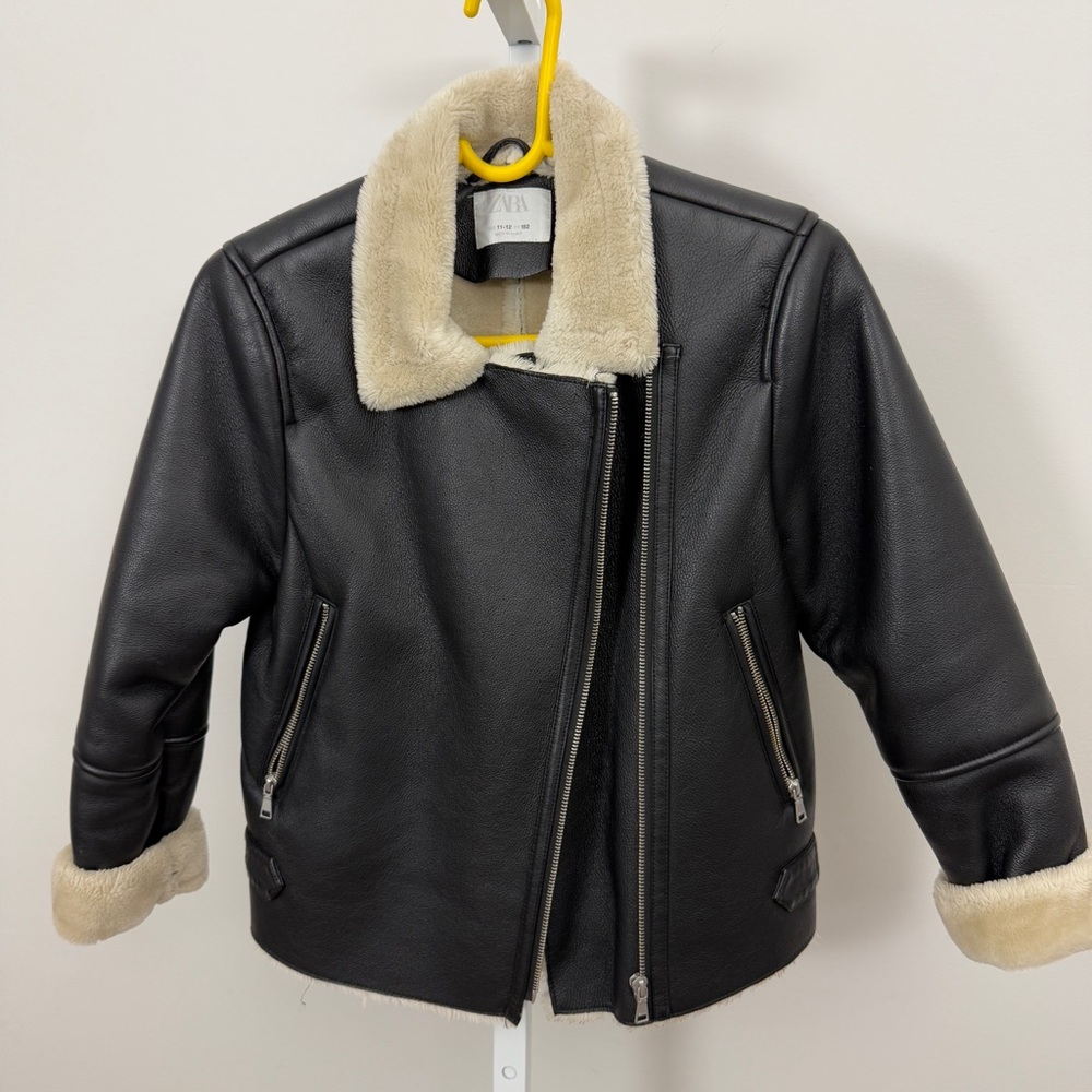 ZARA‎ Faux LEATHER JACKET KIDS SIZE 11–12